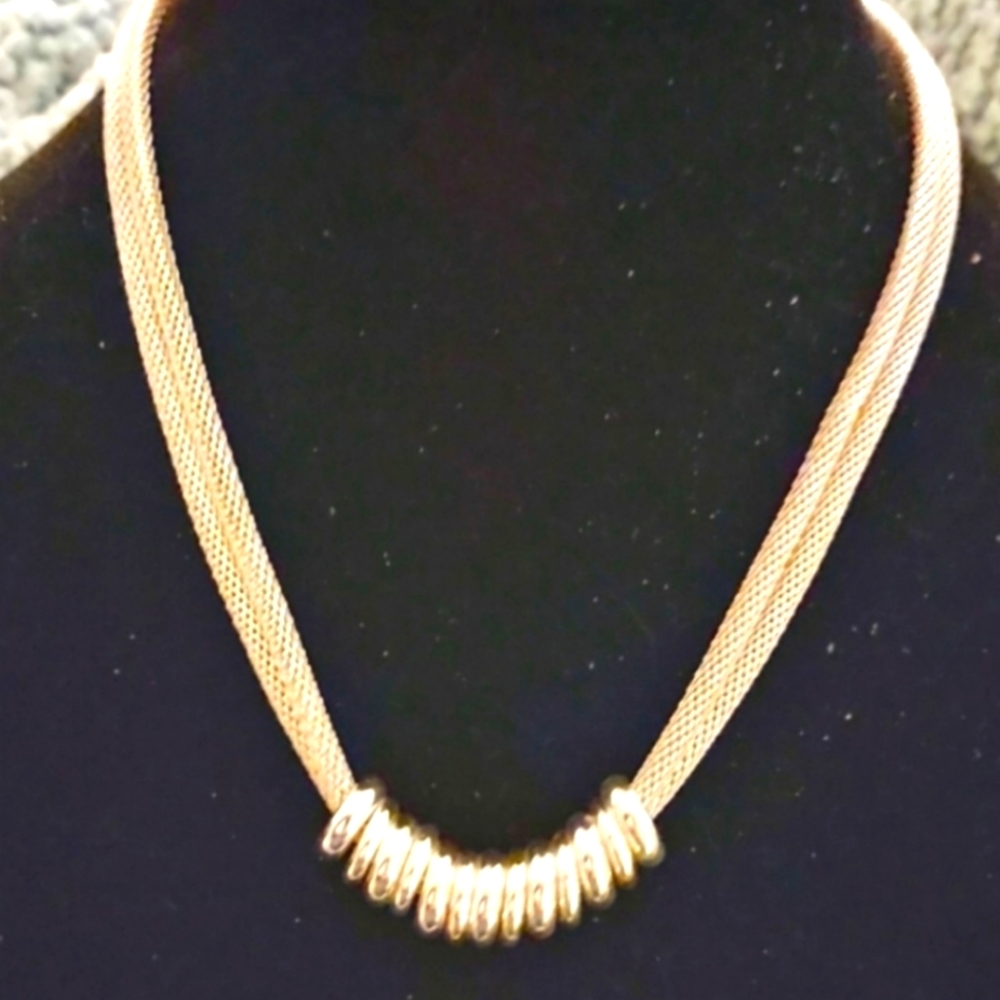 Silver Thick Moving charms Necklace